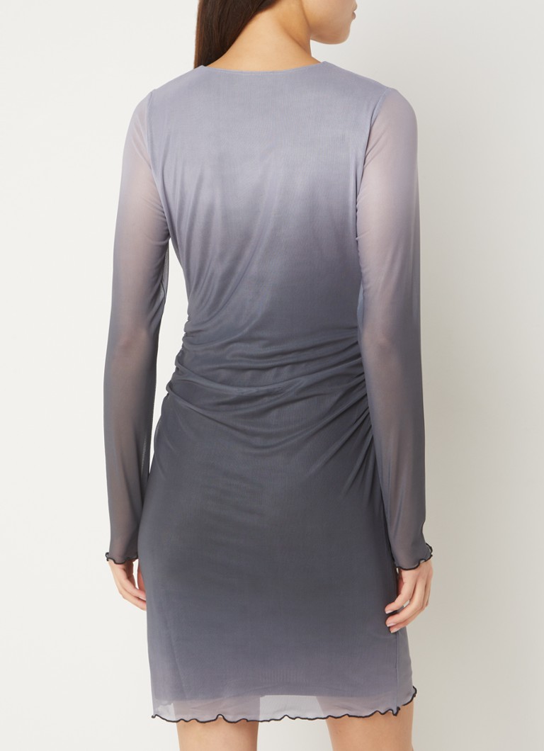 Rochie mini semitransparentă Envii Enmob cu imprimeu tie-dye.