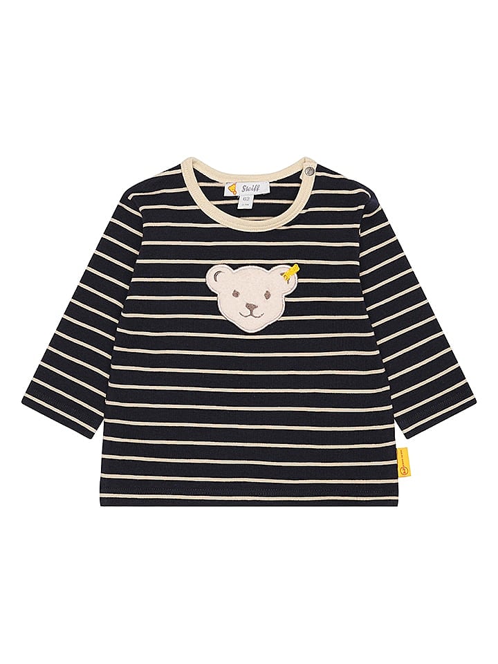Steiff Longsleeve in Schwarz/ Beige günstig kaufen 62