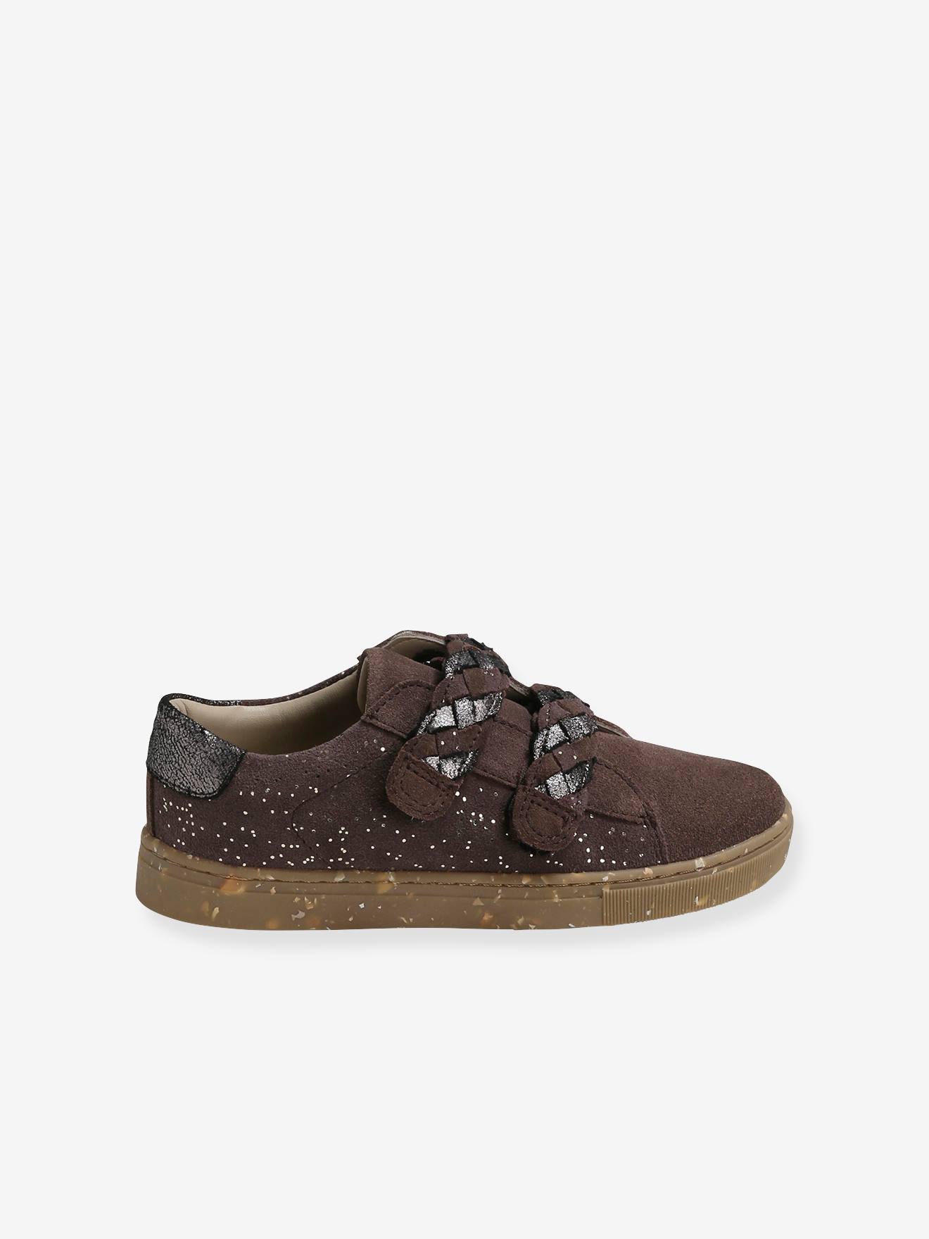 Vertbaudet Mädchen Sneakers mit Klettverschluss - braun