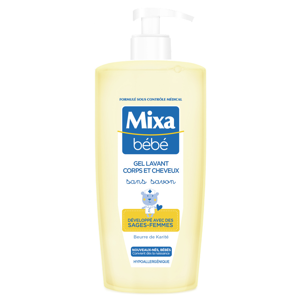 mixa Bébé Gel lavant Corps et Cheveux sans savon