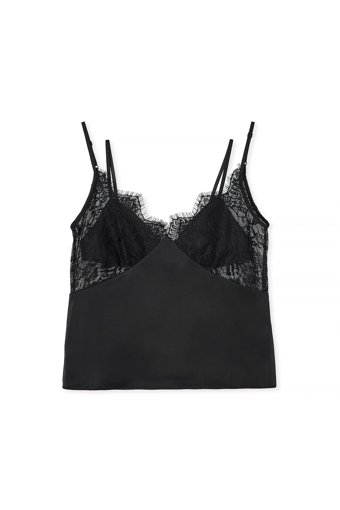 Singlet mit tiefem Rücken und Spitzendetail