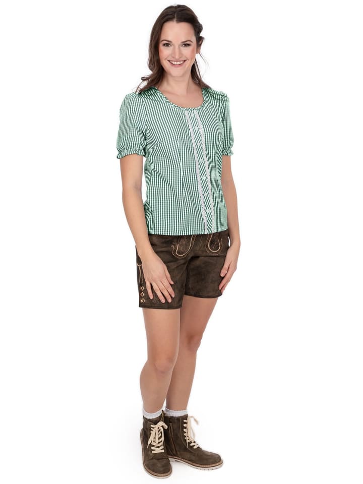 Spieth & Wensky Bluse DOTTERBLUME in grün günstig kaufen