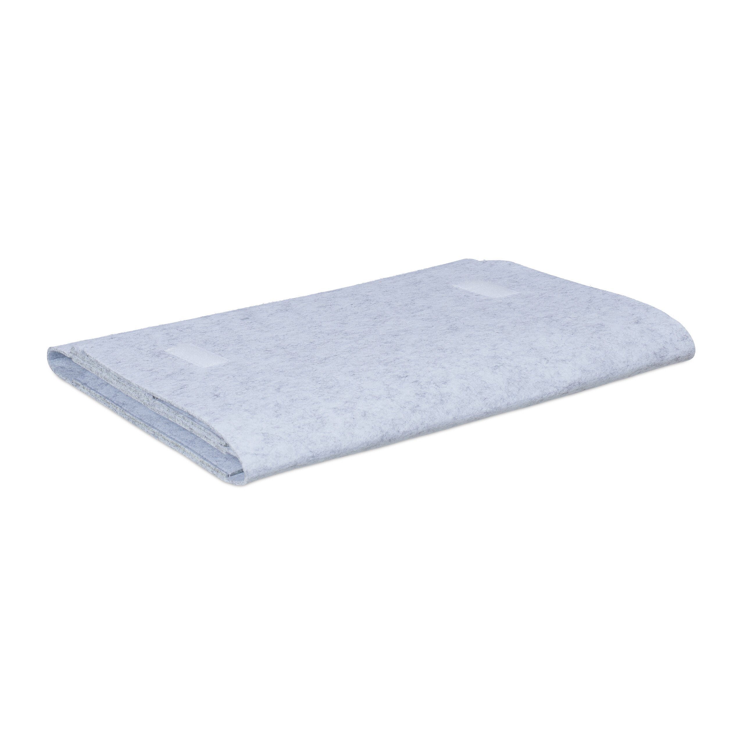 relaxdays Betttasche Hellgraue Betttasche im 2er Set