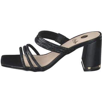 La Strada Pantolette in schwarz