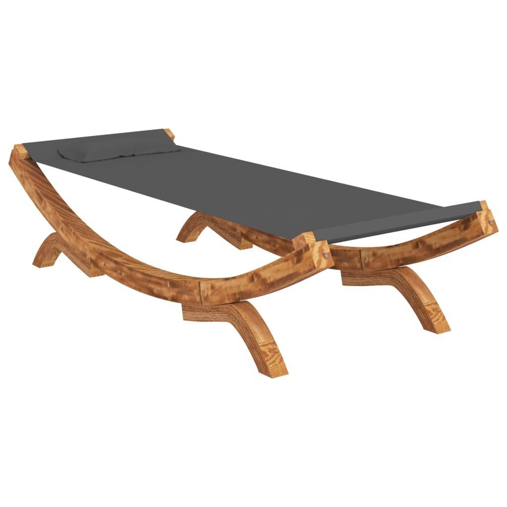 vidaXL Hängematte Hängematte 100x188,5x44 cm Bugholz Massiv Anthrazit