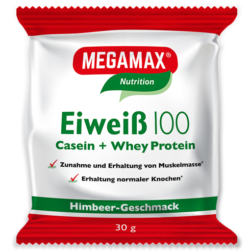 EIWEISS 100 Himbeer Megamax Pulver  30 g  Pulver