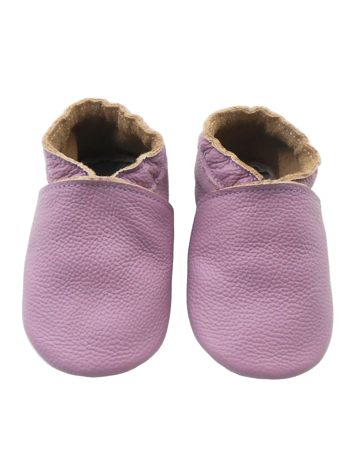 Yalion Baby Leder-Krabbelschuhe in Lila günstig kaufen