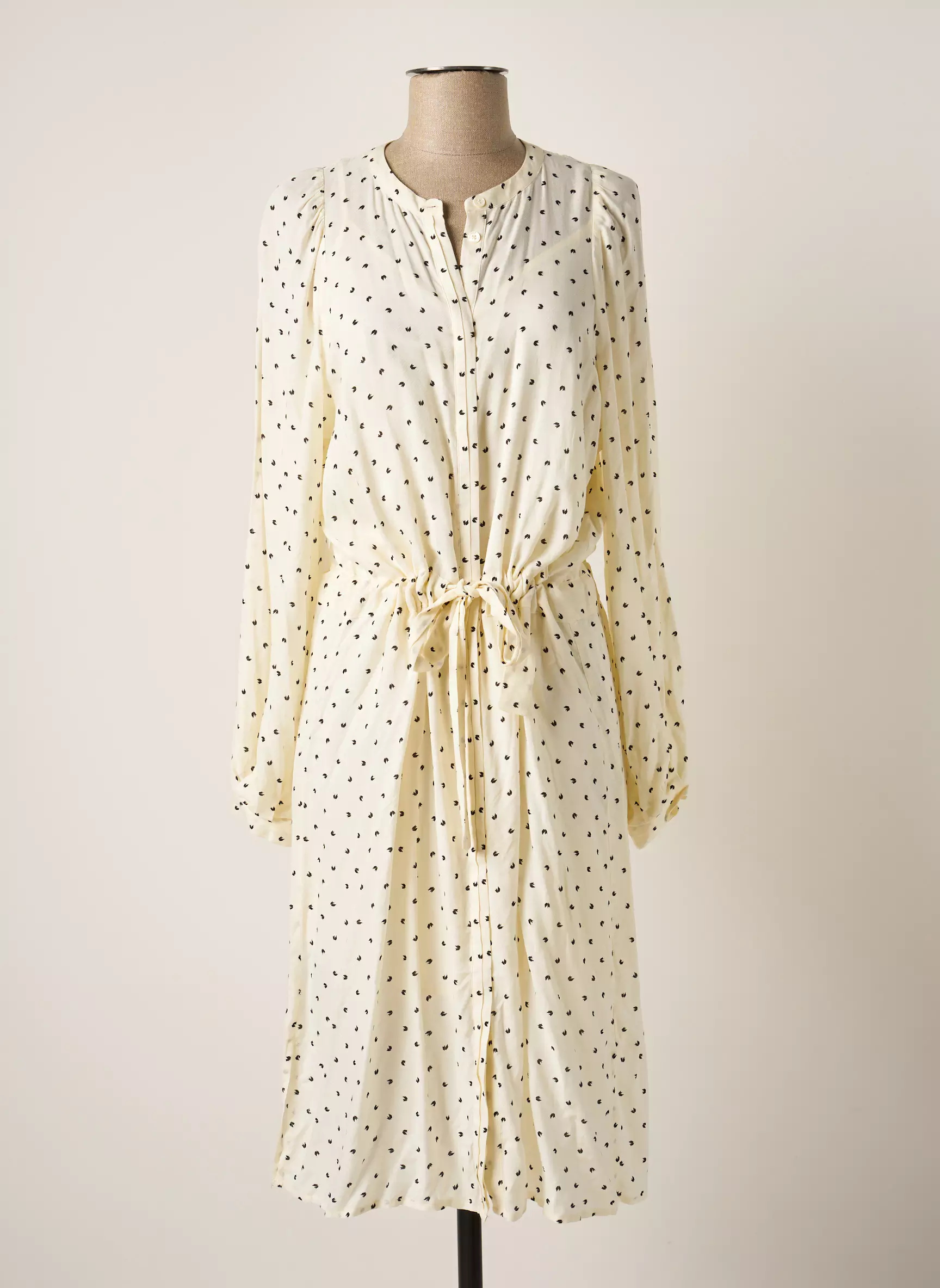Second Female Robes Mi Longues Femme couleur beige