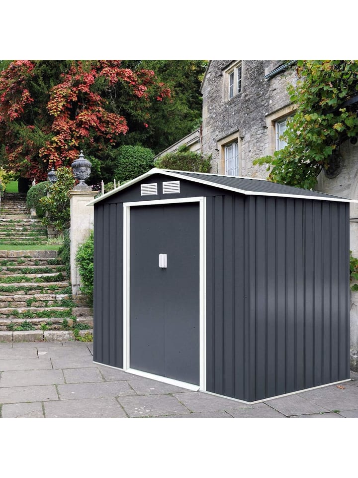 COSTWAY Gartenhaus 277x191x192cm in Grau günstig kaufen onesize