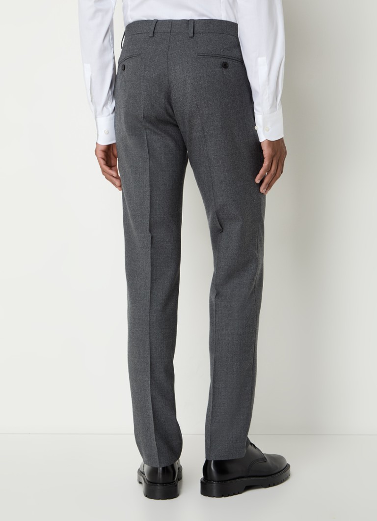 Pantaloni Sandro slim fit din lână virgină, cu buzunare laterale.