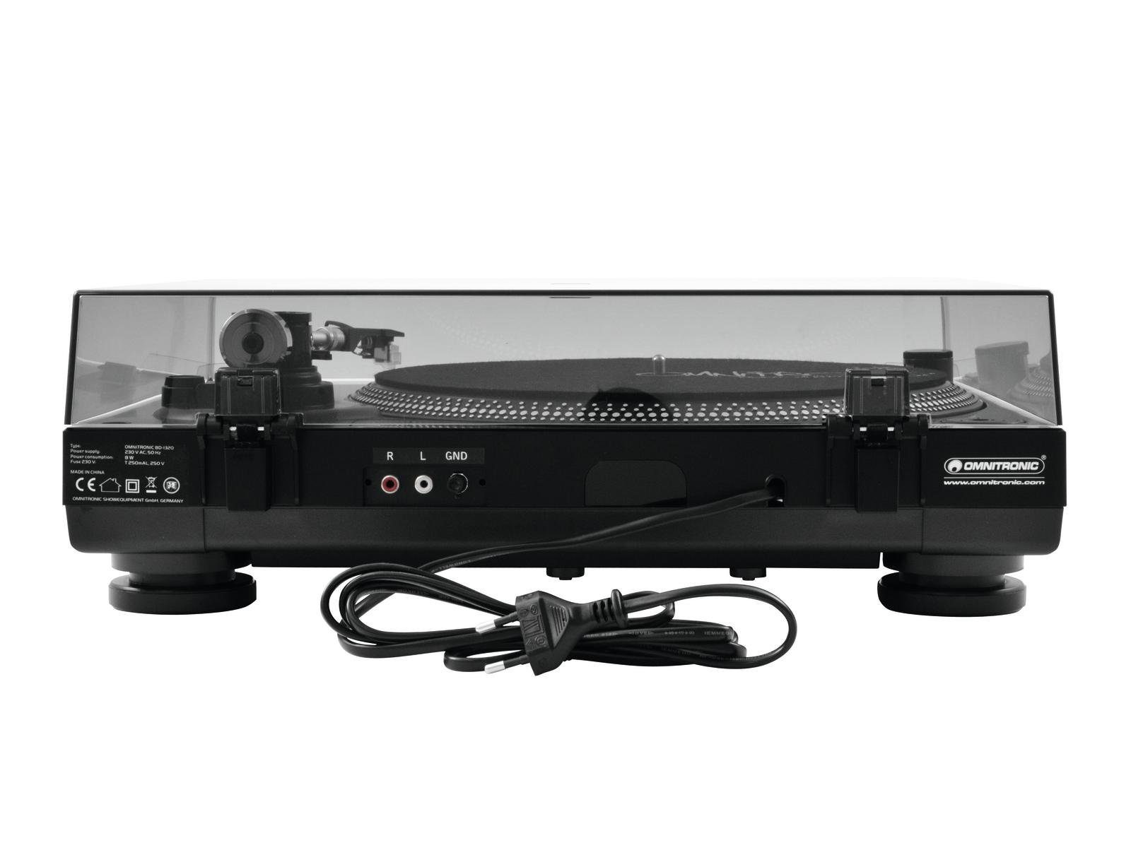 Omnitronic BD-1320 Plattenspieler (Riemenantrieb)