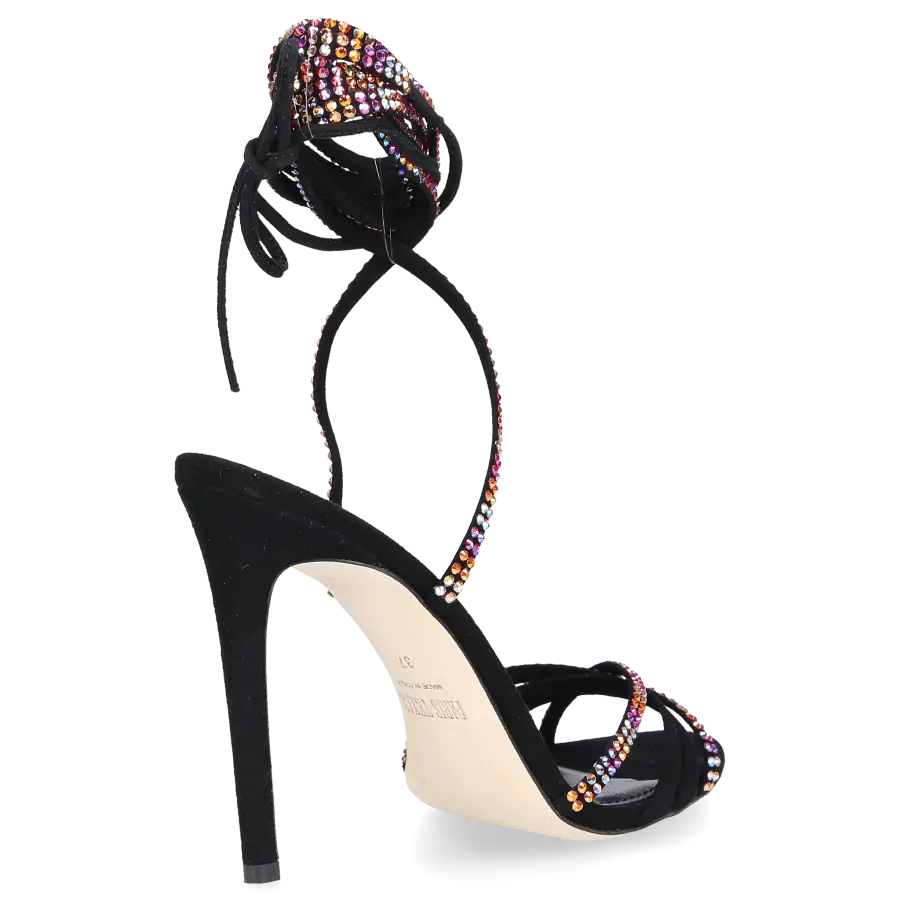 Paris Texas - Sandalen HOLLY NICOLE Veloursleder - schwarz