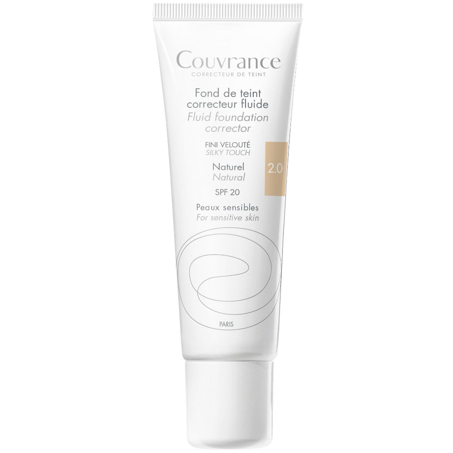 Eau Thermale Avène Couvrance Fond Teint Correcteur Fluide SPF20 - Peaux Sensibles 30 ml