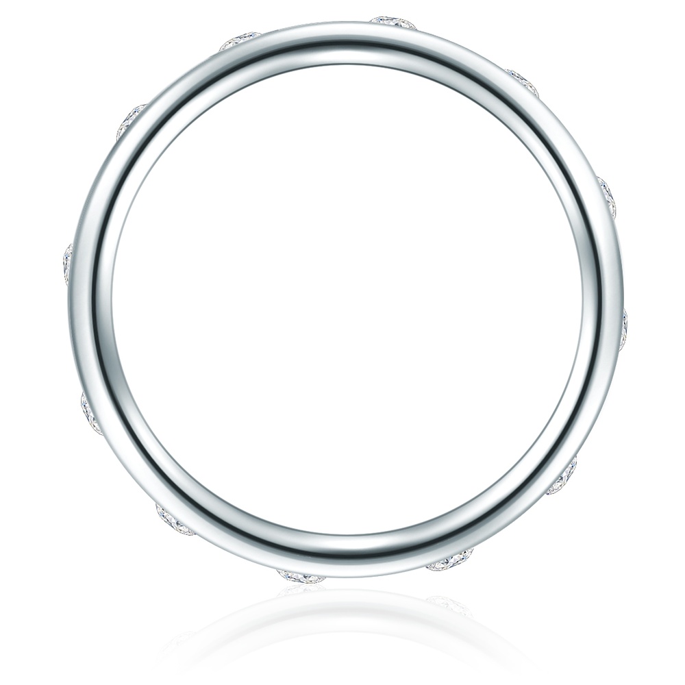 Trilani Bague en argent Argent sterling Oxyde de zirconium (CZ) en Argent Bague