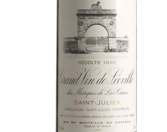 Château Leoville Las Cases Rouge 1999, Second Cru Classé En 1855 Bordeaux Saint-Julien