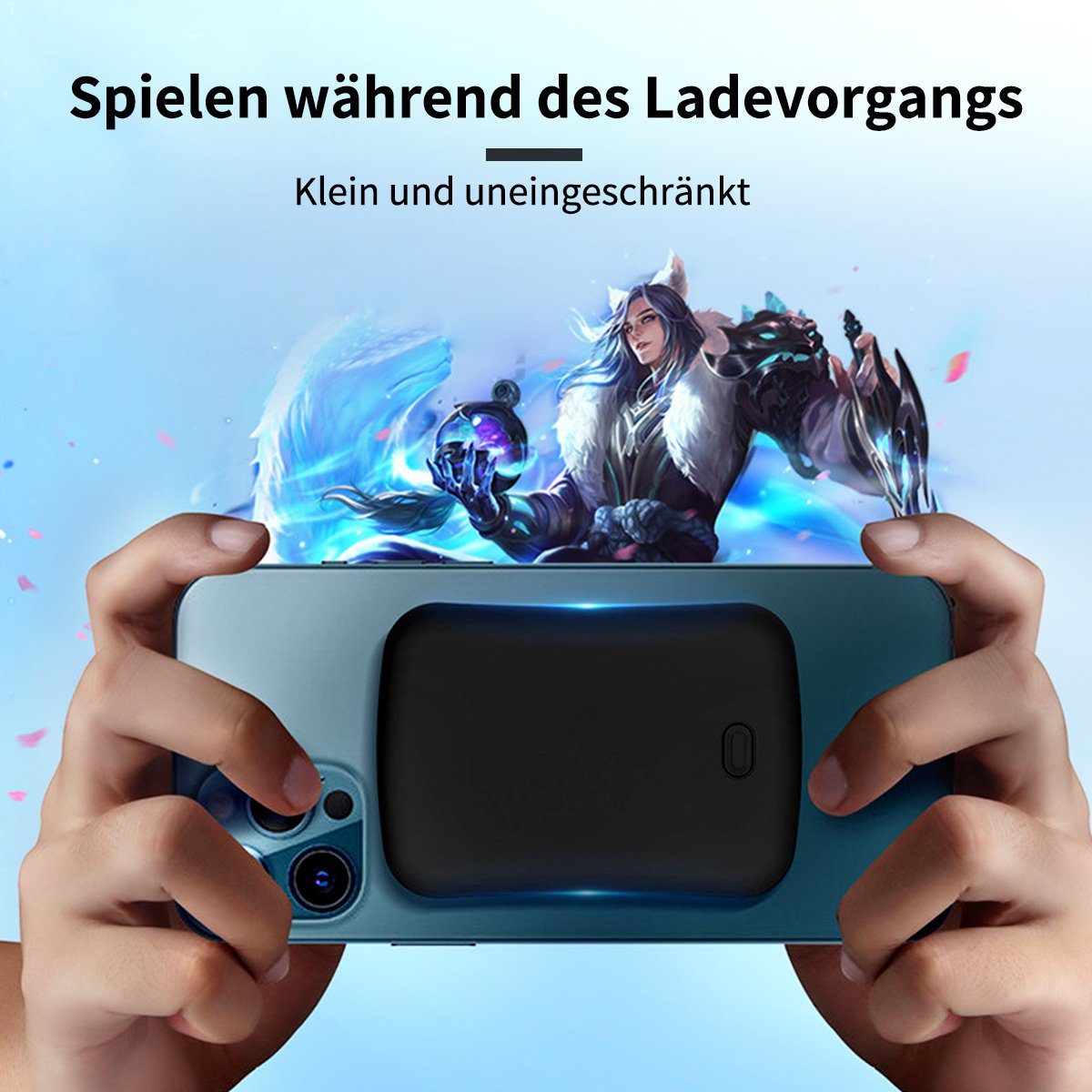 7Magic QC 15W PD 20W Powerbank 10000 mAh, magnetisches Ladegerät für iPhone 14/13/12/11/Pro/Max/XS/XR/X/8/Plus