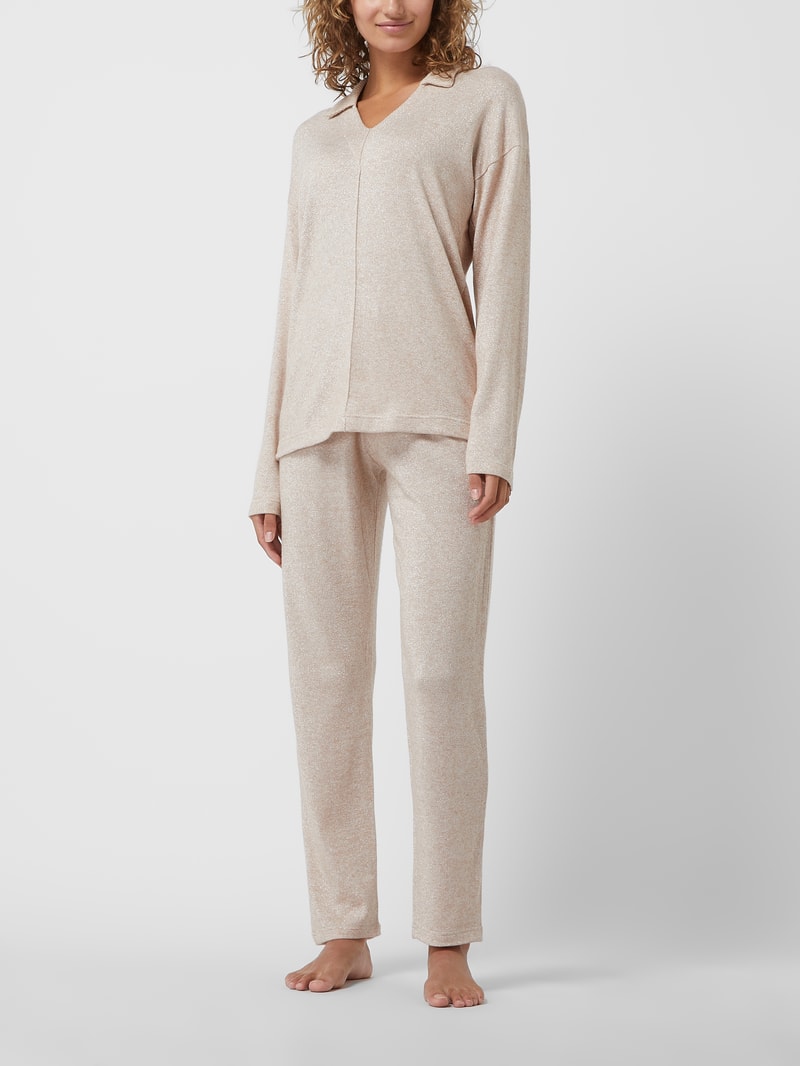 Pullover und Strickhose im Set Modell 'Perla' in beige