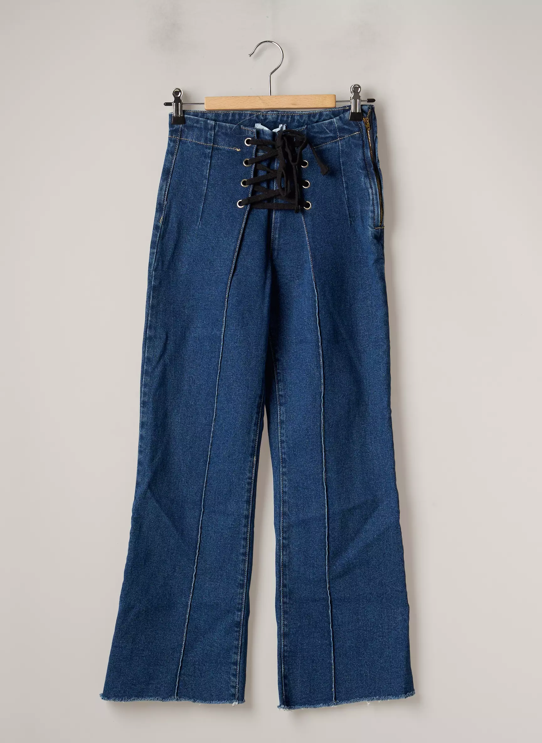 Laagam Pantalon7 8 Femme couleur bleu