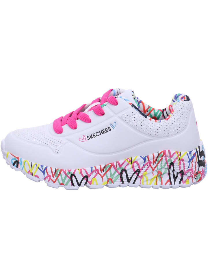 Skechers Mädchen Halbschuhe UNO LITE - LOVELY LUV in Weiß günstig kaufen