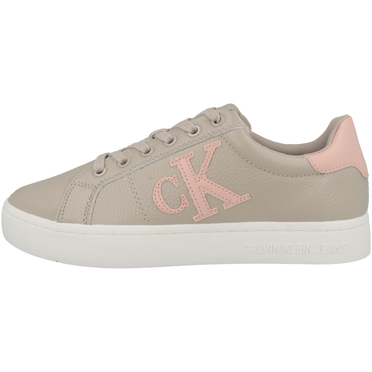 Calvin Klein Classic Cupsole Laceup Sneaker Low beige