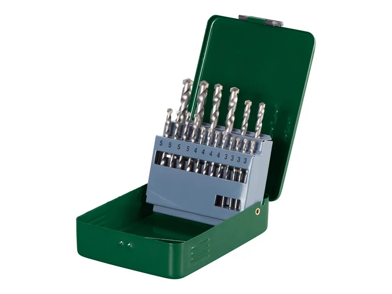 Conjunto de brocas PARKSIDE® para aço, madeira ou pedra.