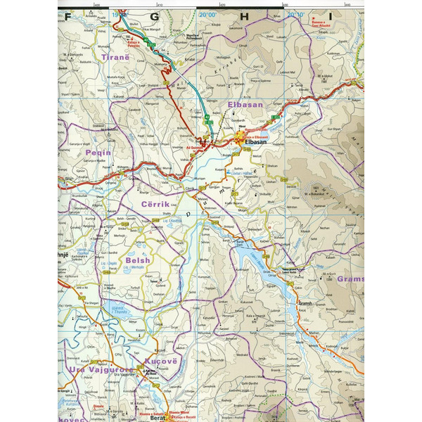 Reise Know-How Landkarte Albanien / Albania 1:220.000 - Straßenkarte