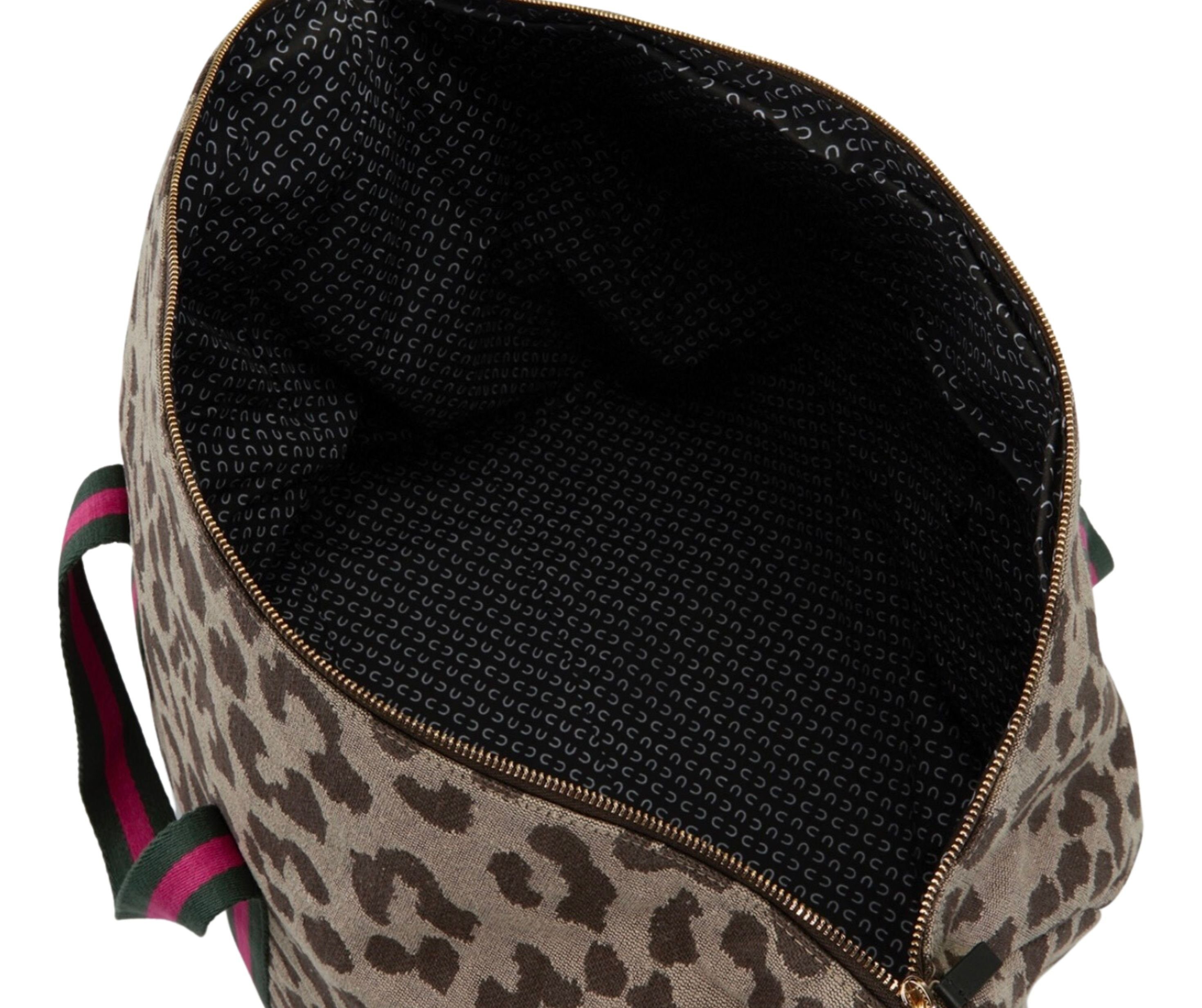 Codello Weekender Codello Weekender Reisetasche im Leo-Design, 2 Tragehenkel aus Ripsband