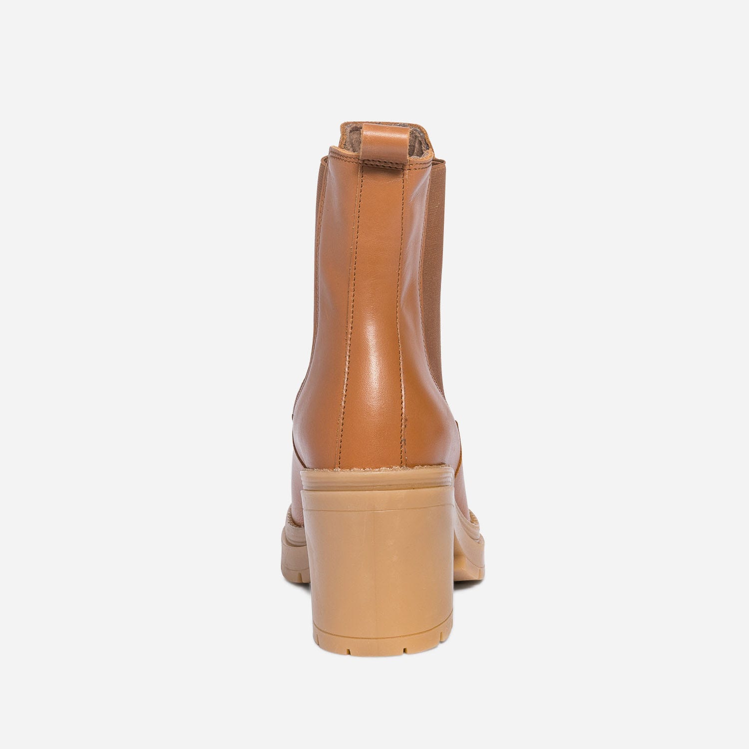 Chelsea boots TEXTO cognac éco-conçu en cuir
