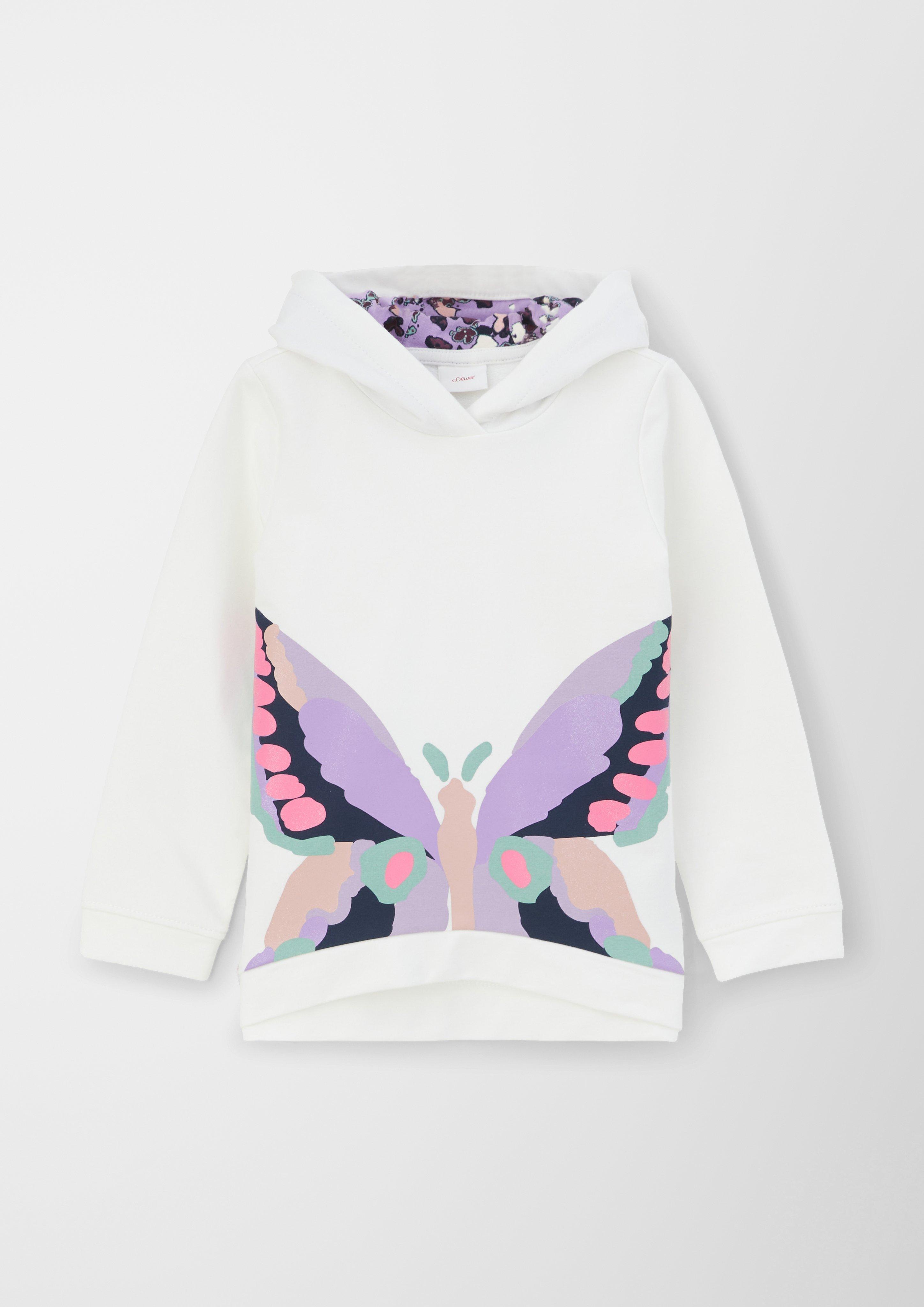 Kapuzenpullover mit Motivprint  2122528-0210
