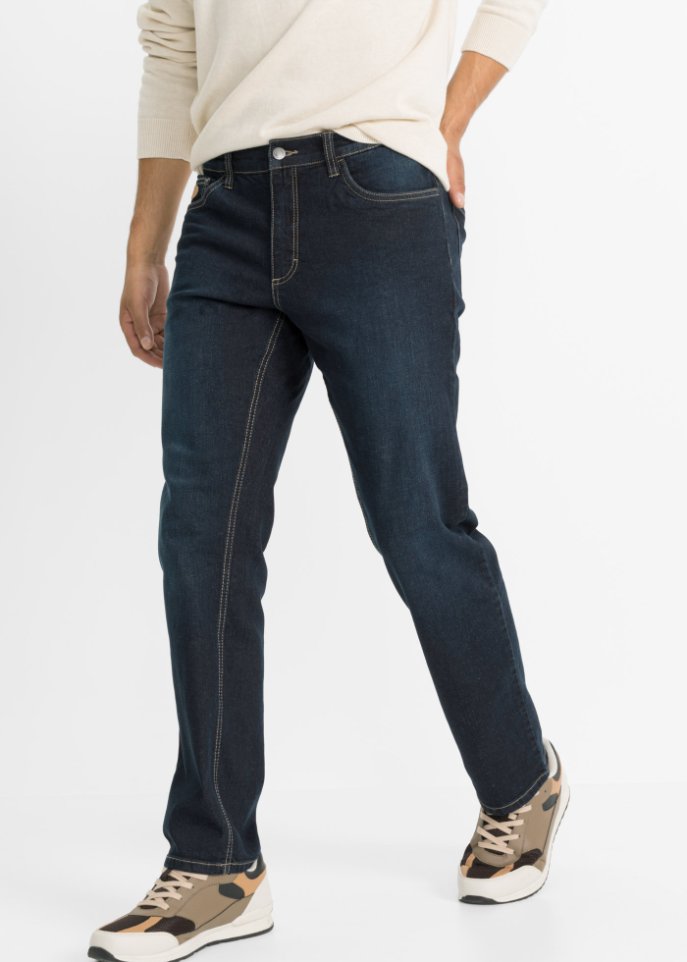 Loose Fit Stretch-Jeans, Straight