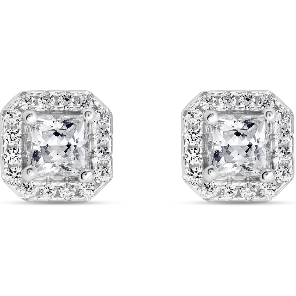 FAVS Boucles d'oreilles à fermoir à poussette 925 Argent Boucles d'oreilles