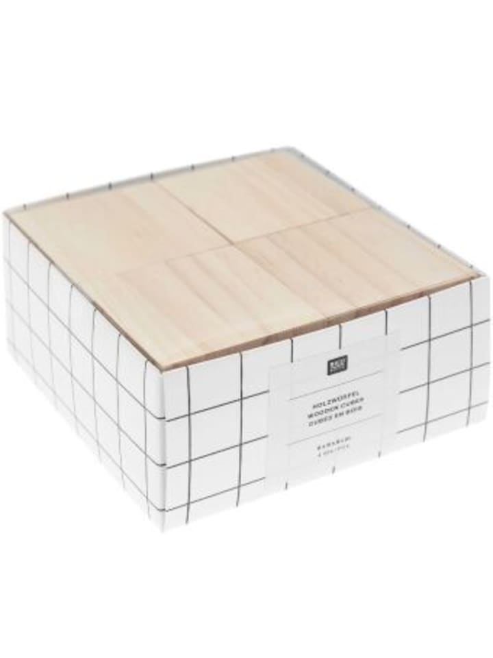 Rico Design Nonbook - Holzwürfel 6 x 6 x 6 cm, 4 Stk FSC 100% günstig kaufen onesize