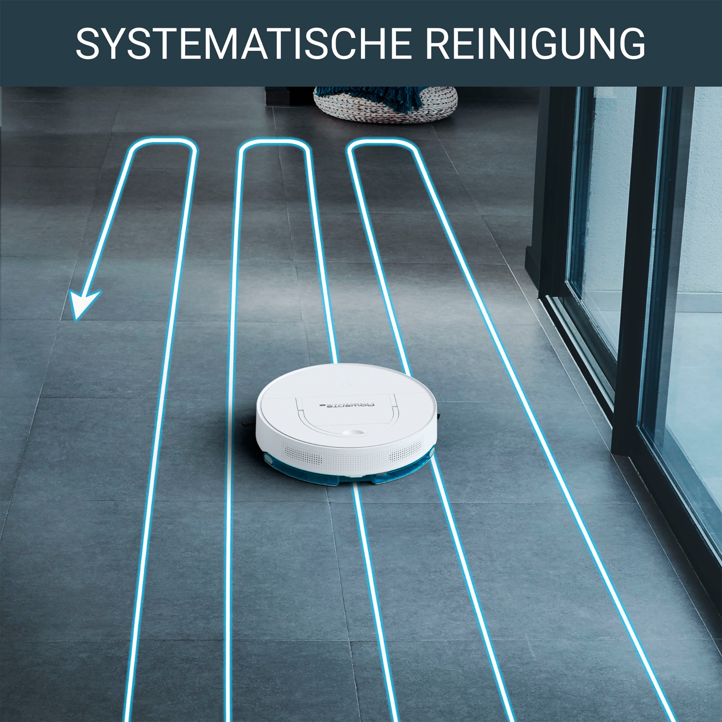 Rowenta Saugroboter RR9067 X-Plorer Serie 130 AI, ultra-flaches Design, saugen und wischen, Laser + Kamera-Navigation