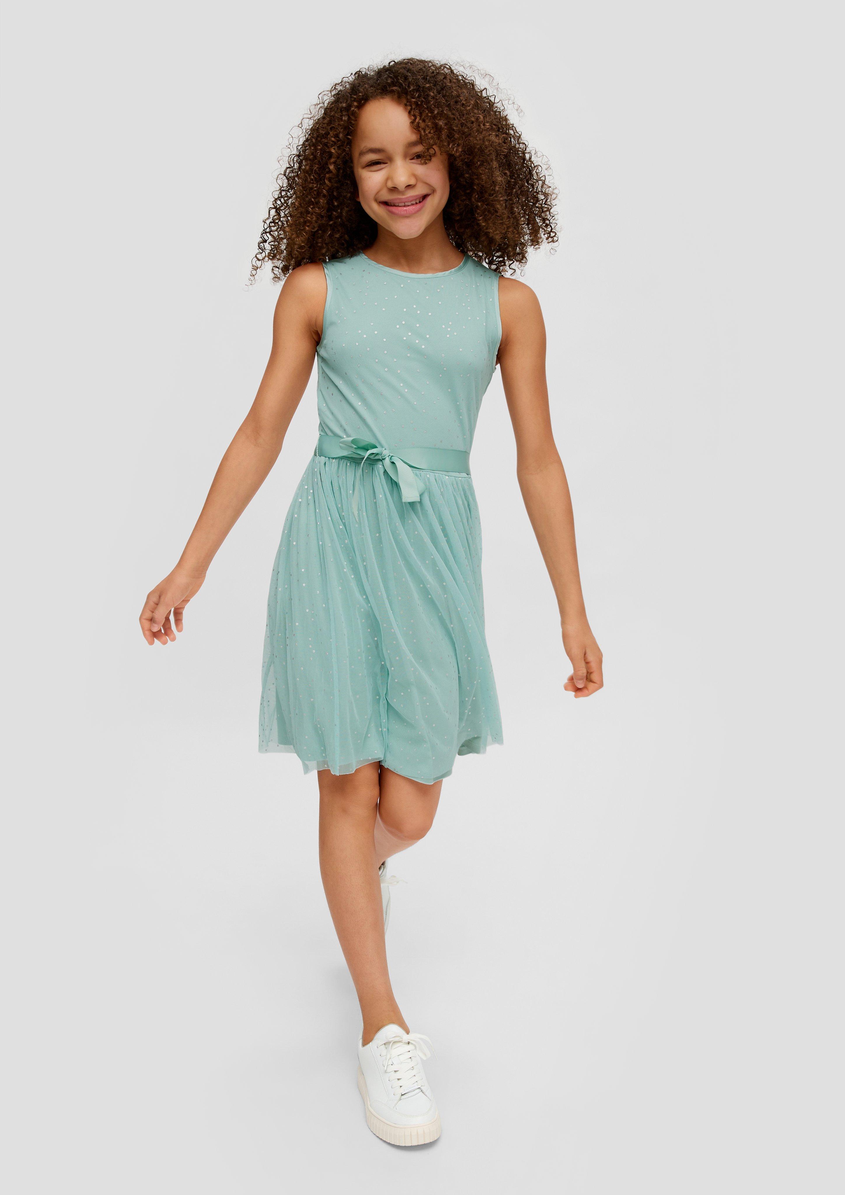 Mesh-Kleid mit Folienprint  2140232-60A1