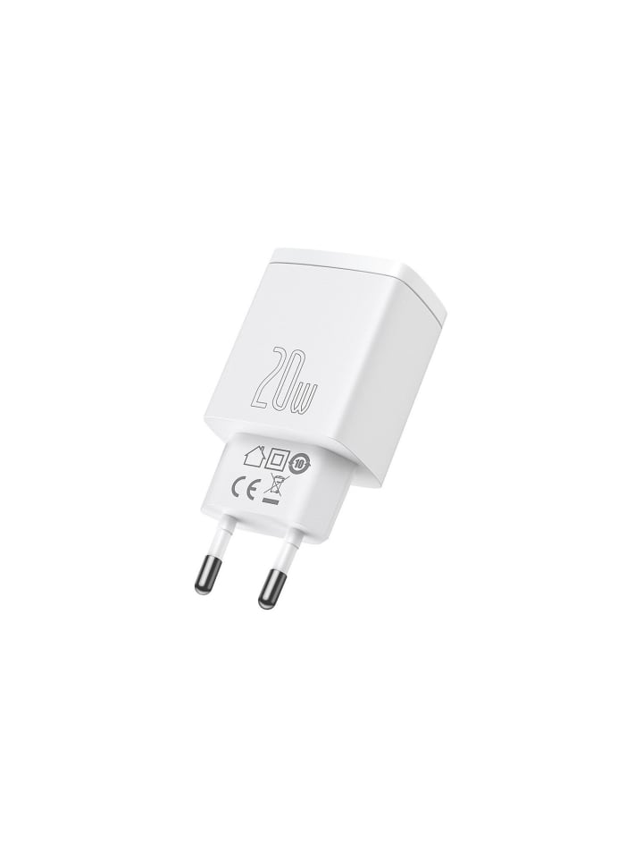 Baseus Baseus Compact Schnellladegerät USB / USB Type C 20W 3A in Weiß günstig kaufen onesize