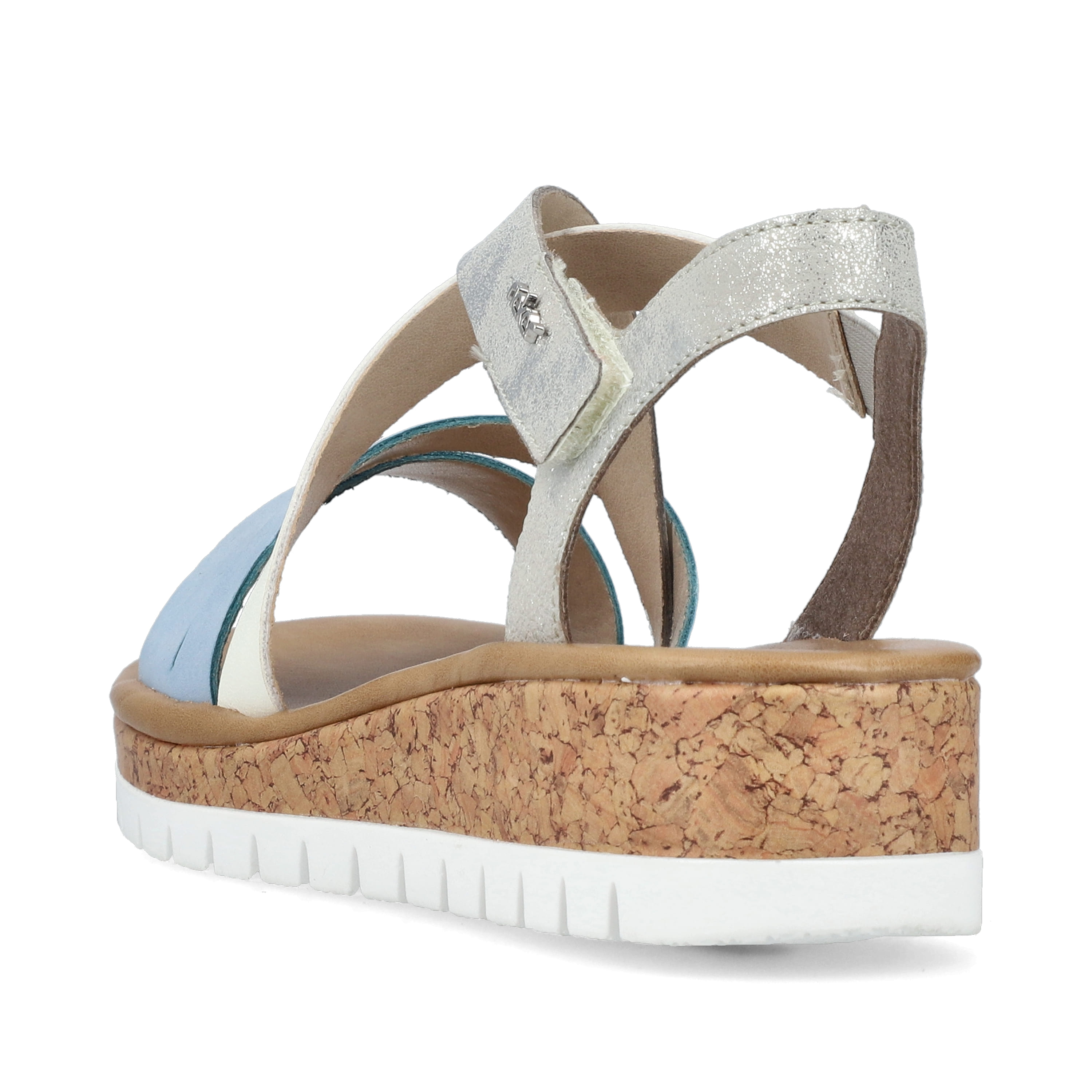 Rieker Damen Keilsandaletten pastellblau