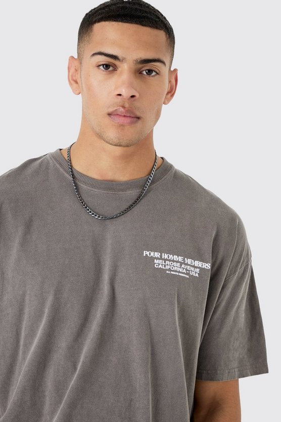 Kastiges Oversize T-Shirt mit Print