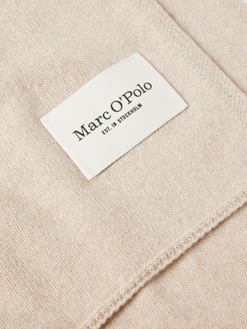 Schal mit Label-Detail in sand