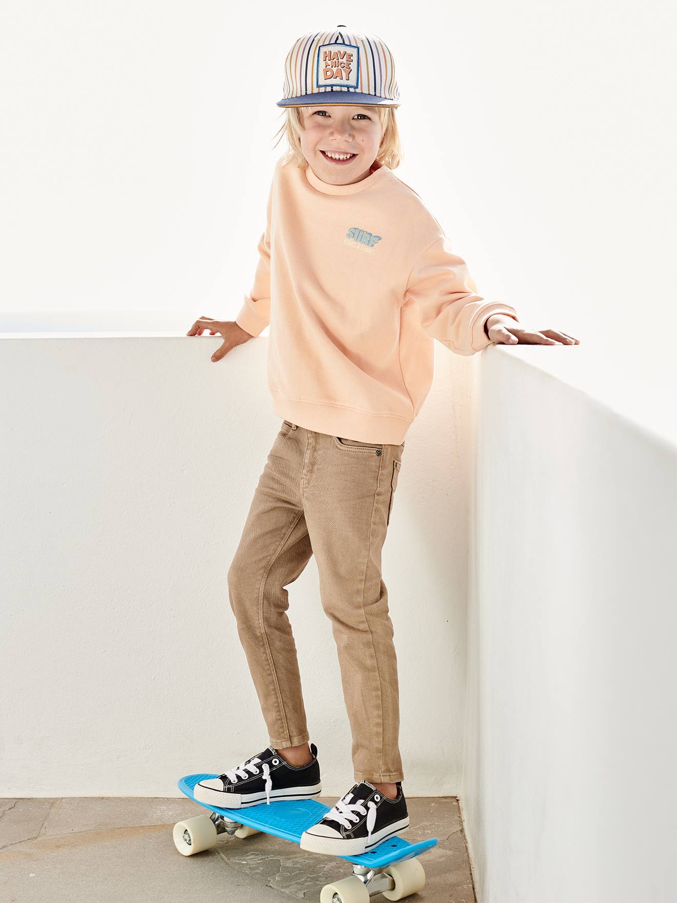 Vertbaudet Jungen Slim-Fit-Hose, Hüftweite SLIM - schokolade