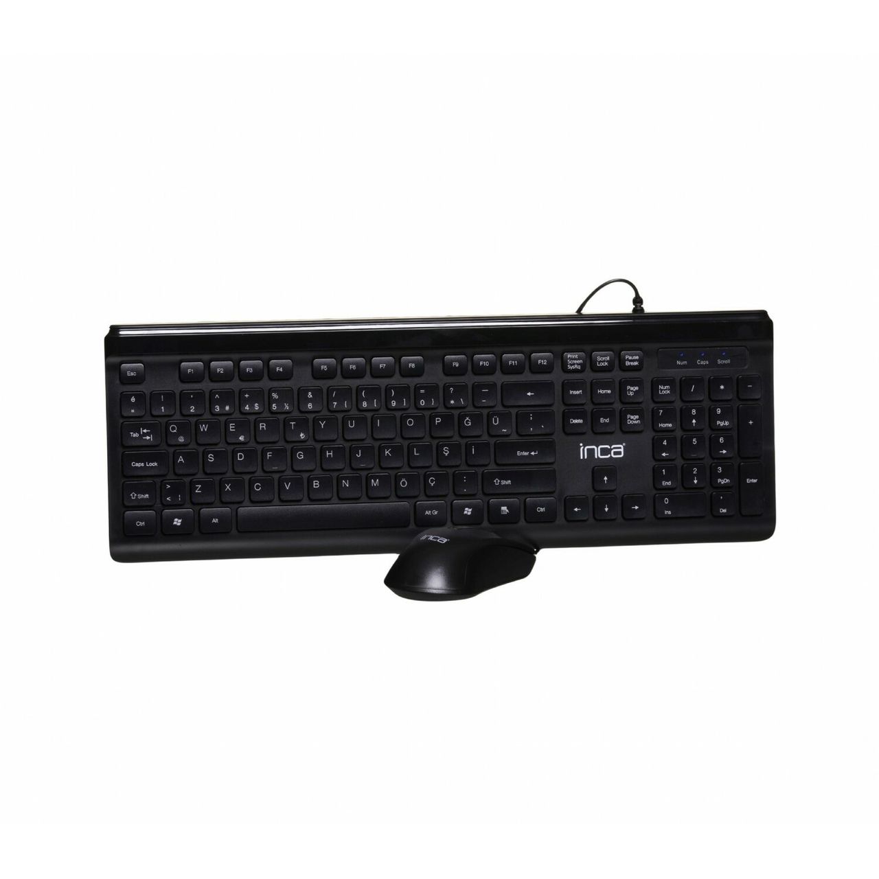 Inca IMK-377 Wireless Multimedia-Tastatur und Maus Set Schwarz