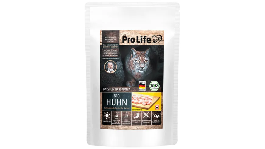 Pro Life Mössner Premium Nassfutter Huhn schmackhafte Terrine 85 g