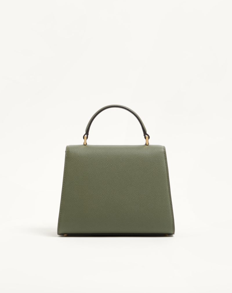 Bolsa Valentino Garavani Vsling pequena em couro de bezerro granulado.