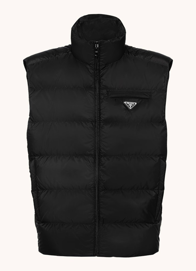 Vestă matlasată din puf Prada Re-Nylon