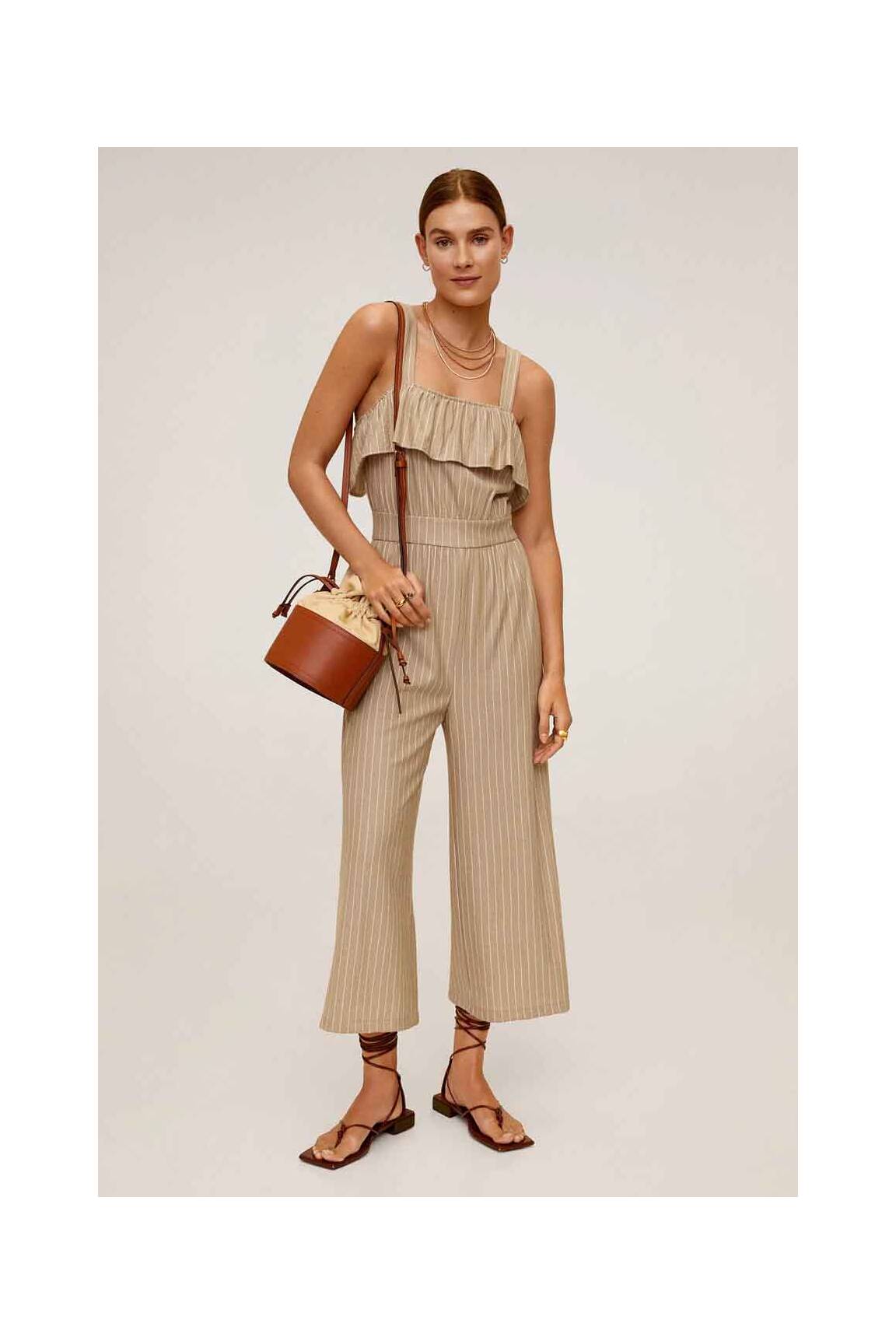 Mango Combinaisons 1 Femme couleur marron