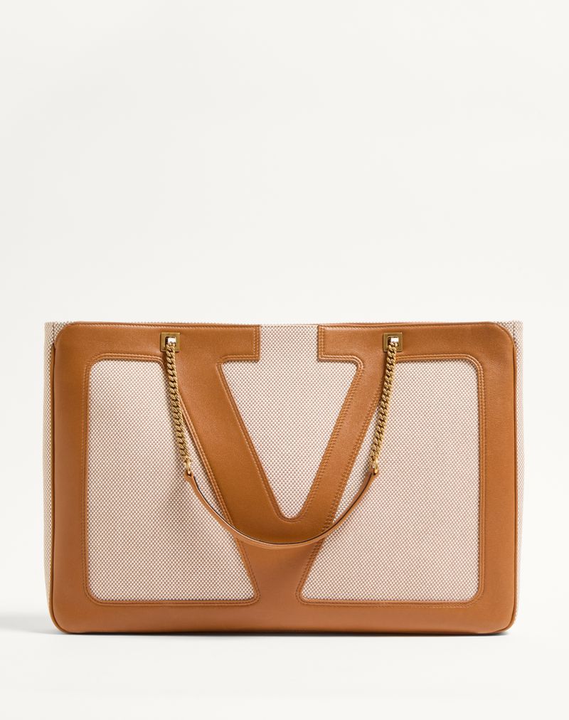 Bolsa grande de lona Valentino Garavani Viva Superstar
