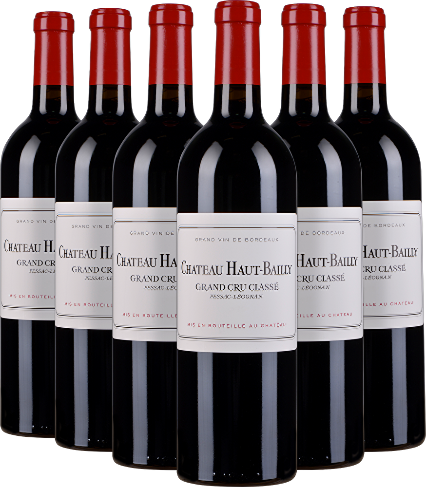 Château Haut Bailly 6 Flaschen Château Haut Bailly Grand Cru Classé 2022 in Holzkiste