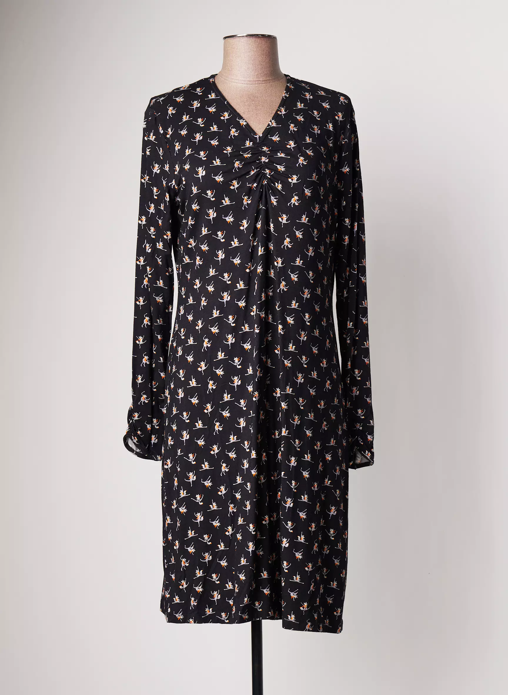 Agathe   Louise Robes Mi Longues Femme couleur noir