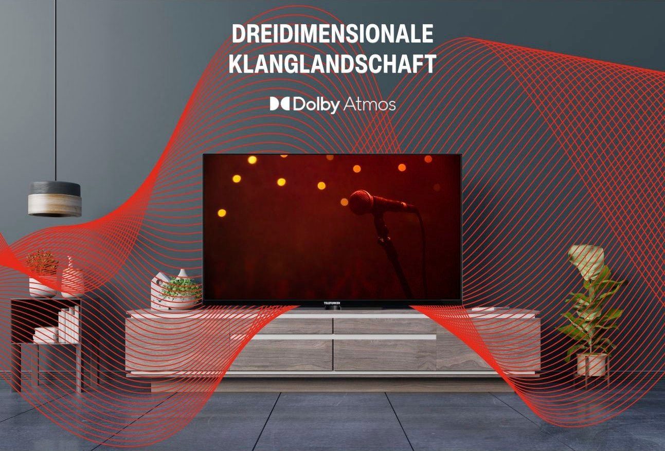Telefunken D43Q660M2CW QLED-Fernseher (108 cm/43 Zoll, 4K Ultra HD, Smart-TV)
