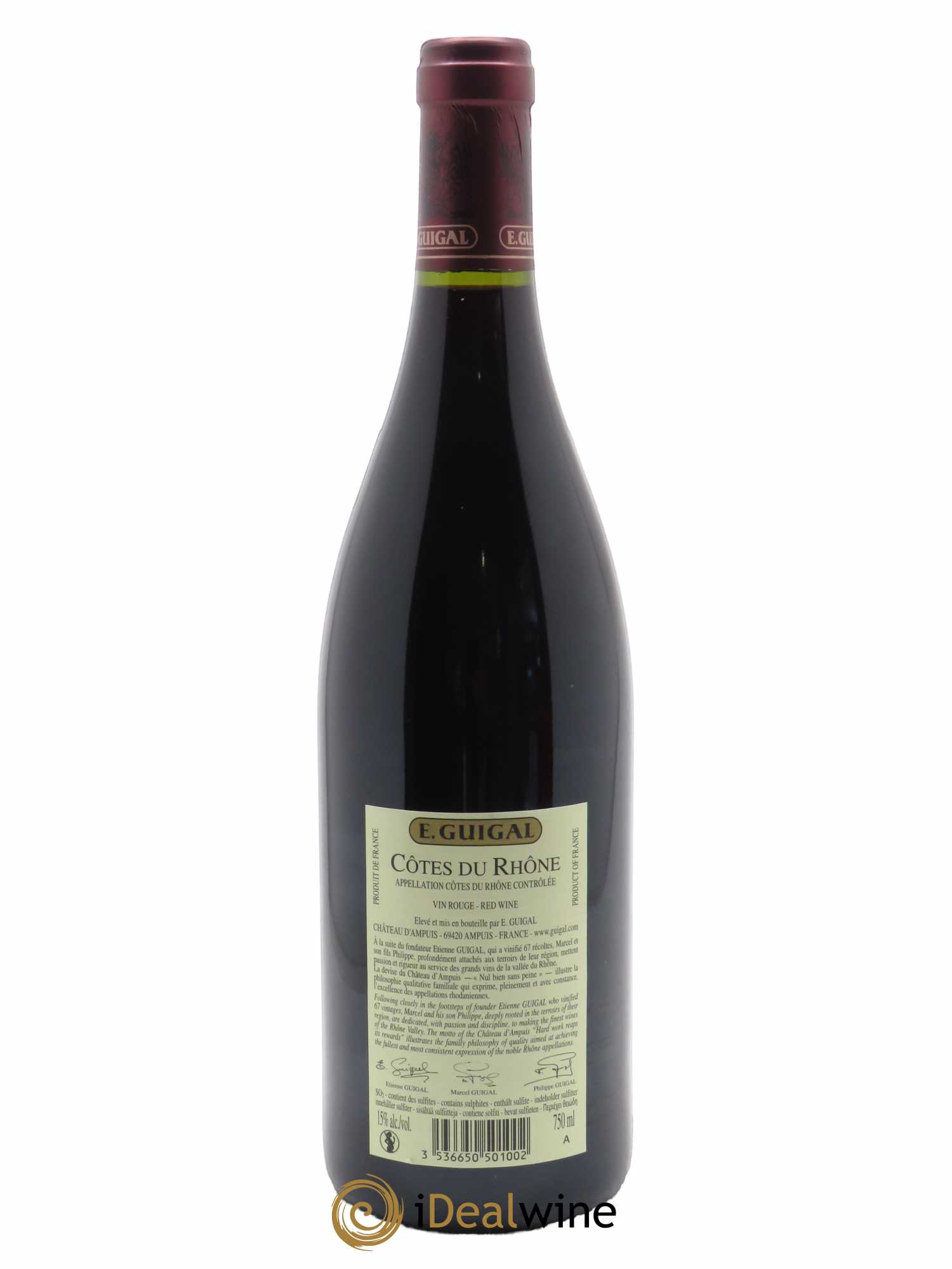Côtes du Rhône Guigal  2019 - Lot de 1 Bouteille
