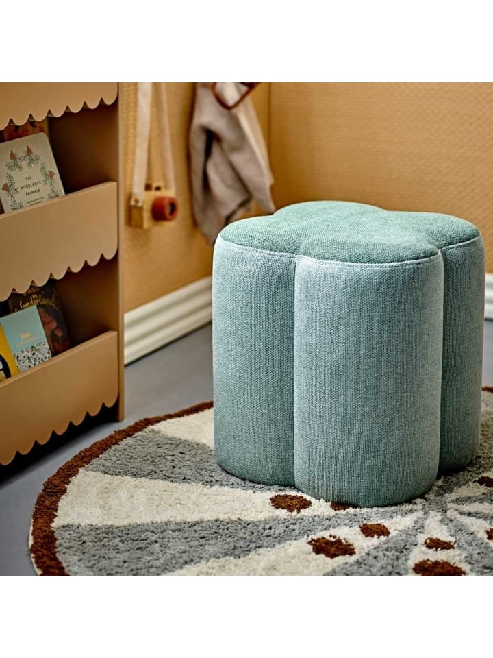 Bloomingville Pouf SISSEL Grün Kleeblatt Design 35x38 cm günstig kaufen onesize